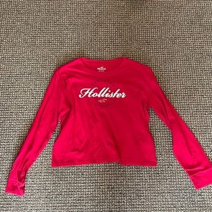 Red long sleeved shirt